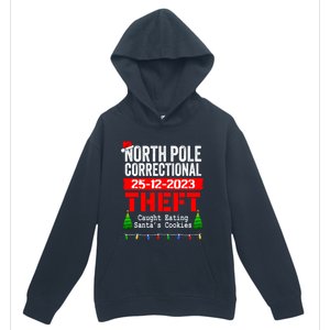 North Pole Correctional Theft Caught Eating SantaS Cookies Cute Gift Urban Pullover Hoodie