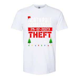 North Pole Correctional Theft Caught Eating SantaS Cookies Cute Gift Softstyle CVC T-Shirt