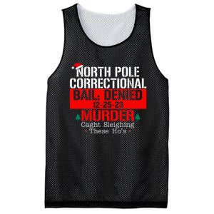 North Pole Correctional Bail Denied Murder Caught Sleighing Mesh Reversible Basketball Jersey Tank