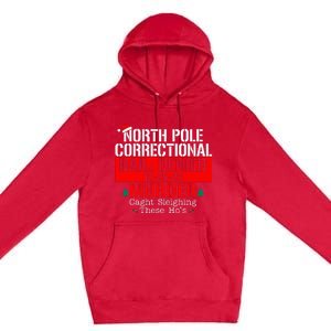 North Pole Correctional Bail Denied Murder Caught Sleighing Premium Pullover Hoodie