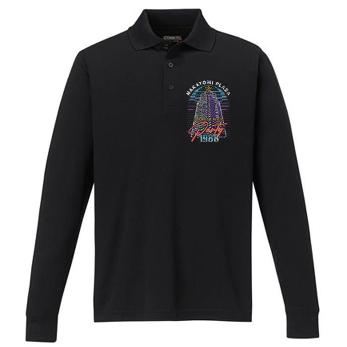 Nakatomi Plaza Christmas Plaza Party 1988 Performance Long Sleeve Polo