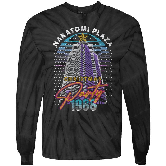 Nakatomi Plaza Christmas Plaza Party 1988 Tie-Dye Long Sleeve Shirt