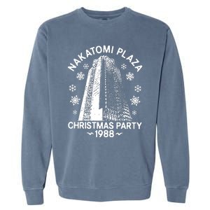 Nakatomi Plaza Christmas Party 1988 Hipster Garment-Dyed Sweatshirt