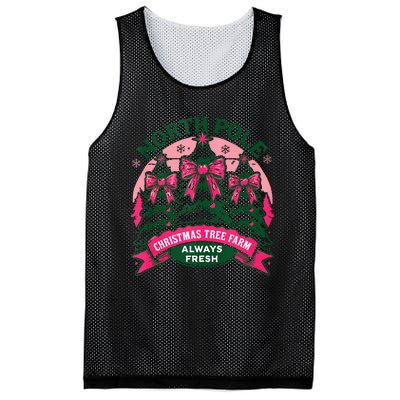 North Pole Christmas Trees Merry Christmas Tree Farm Tank Top Mesh Reversible Basketball Jersey Tank