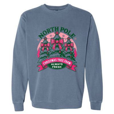 North Pole Christmas Trees Merry Christmas Tree Farm Tank Top Garment-Dyed Sweatshirt