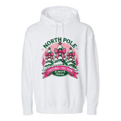 North Pole Christmas Trees Merry Christmas Tree Farm Tank Top Garment-Dyed Fleece Hoodie