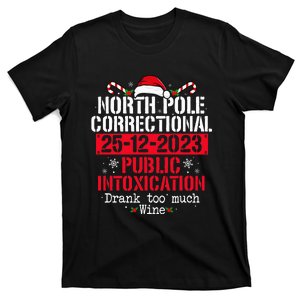 North Pole Correctional Public Intoxication Family Christmas T-Shirt