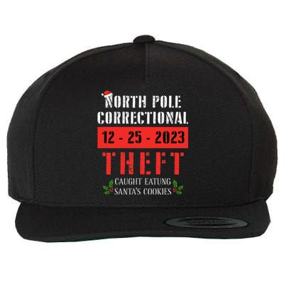 North Pole Correctional Theft Caught Eating Santa's Cookies  Wool Snapback Cap