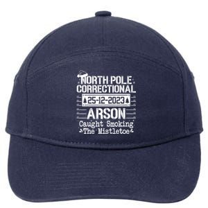 North Pole Correctional Arson Matching Family Christmas 7-Panel Snapback Hat