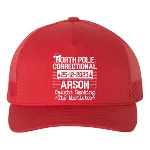 North Pole Correctional Arson Matching Family Christmas Yupoong Adult 5-Panel Trucker Hat