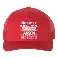 North Pole Correctional Arson Matching Family Christmas Yupoong Adult 5-Panel Trucker Hat