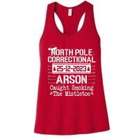 North Pole Correctional Arson Matching Family Christmas Women's Racerback Tank