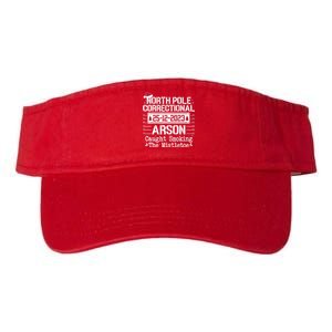 North Pole Correctional Arson Matching Family Christmas Valucap Bio-Washed Visor