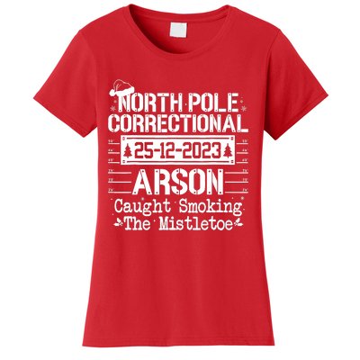 North Pole Correctional Arson Matching Family Christmas Women's T-Shirt