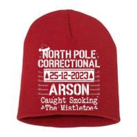 North Pole Correctional Arson Matching Family Christmas Short Acrylic Beanie