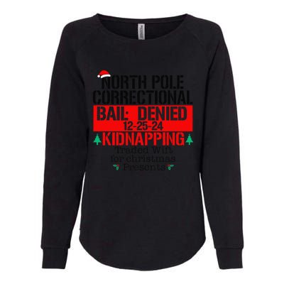 North Pole Correctional Kidnapping Traded Wift For Christmas Womens California Wash Sweatshirt