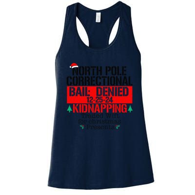 North Pole Correctional Kidnapping Traded Wift For Christmas Women's Racerback Tank