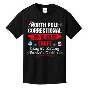 North Pole Correctional Theft Caught Eating Santa's Cookies Kids T-Shirt