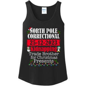 North Pole Correctional Kidnapping Traded Brother Christmas Ladies Essential Tank