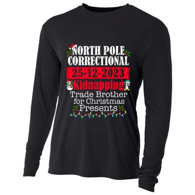 North Pole Correctional Kidnapping Traded Brother Christmas Cooling Performance Long Sleeve Crew