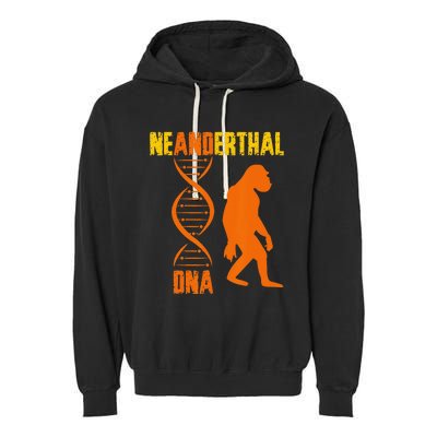 Neanderthal Primate Cave DNA Genetics Paleoanthropology Garment-Dyed Fleece Hoodie