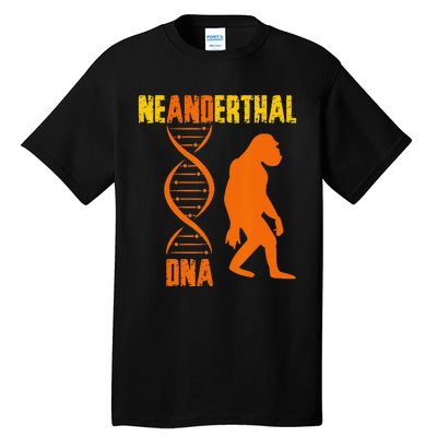 Neanderthal Primate Cave DNA Genetics Paleoanthropology Tall T-Shirt