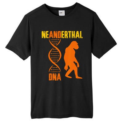 Neanderthal Primate Cave DNA Genetics Paleoanthropology Tall Fusion ChromaSoft Performance T-Shirt