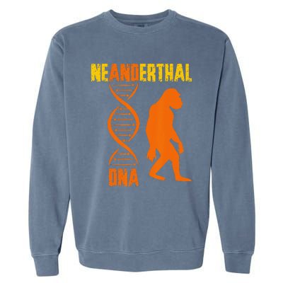 Neanderthal Primate Cave DNA Genetics Paleoanthropology Garment-Dyed Sweatshirt