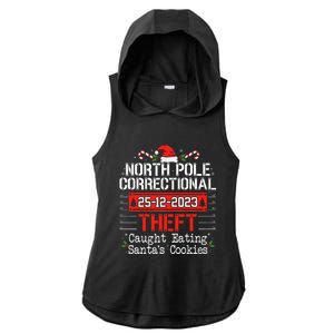 North Pole Correctional Theft Fun Matching Family Christmas Ladies PosiCharge Tri-Blend Wicking Draft Hoodie Tank