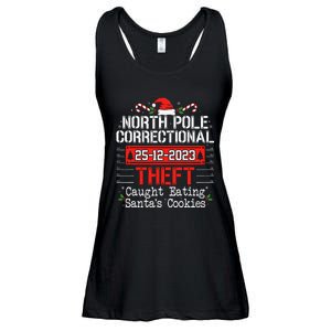 North Pole Correctional Theft Fun Matching Family Christmas Ladies Essential Flowy Tank