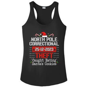 North Pole Correctional Theft Fun Matching Family Christmas Ladies PosiCharge Competitor Racerback Tank