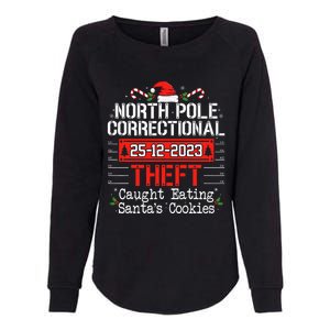 North Pole Correctional Theft Fun Matching Family Christmas Womens California Wash Sweatshirt