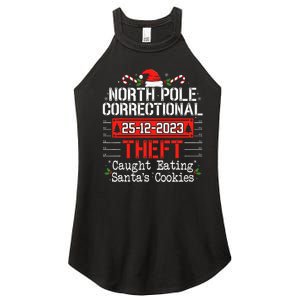 North Pole Correctional Theft Fun Matching Family Christmas Women's Perfect Tri Rocker Tank