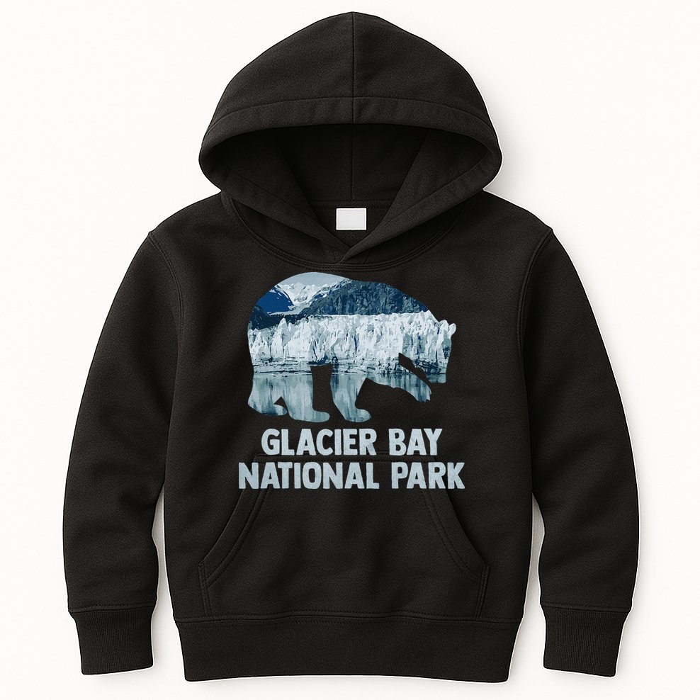 National Park Conservation Glacier Bay National Park Kids Hoodie