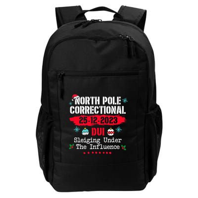 North Pole Correctional Dui Sleiging Under The Influence Backpack