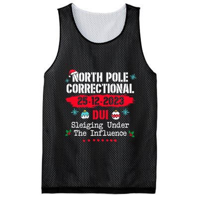North Pole Correctional Dui Sleiging Under The Influence Mesh Reversible Basketball Jersey Tank