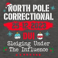 North Pole Correctional Dui Sleiging Under The Influence Vector Backpack