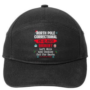 North Pole Correctional Bribery left milk cookies for santa 7-Panel Snapback Hat