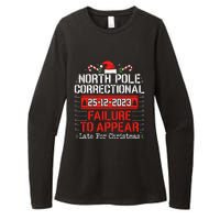 North Pole Correctional Failure To Appear Family Christmas Womens CVC Long Sleeve Shirt