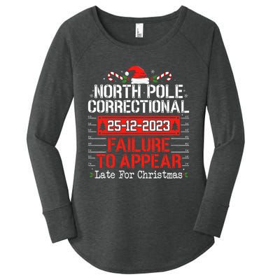 North Pole Correctional Failure To Appear Family Christmas Women's Perfect Tri Tunic Long Sleeve Shirt