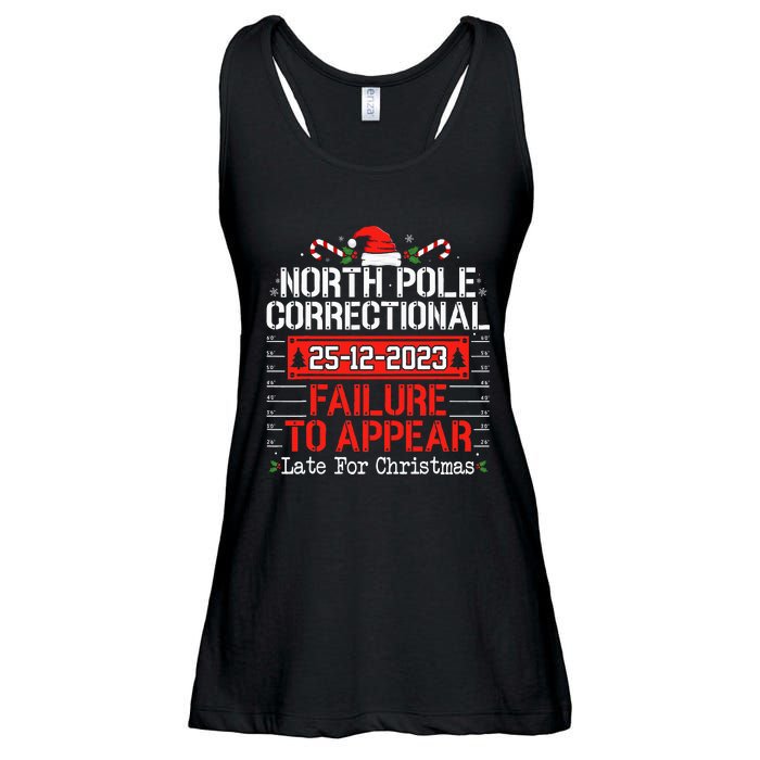 North Pole Correctional Failure To Appear Family Christmas Ladies Essential Flowy Tank