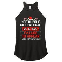 North Pole Correctional Failure To Appear Family Christmas Women's Perfect Tri Rocker Tank