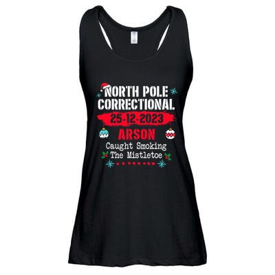 North Pole Correctional Arson caught smoking the mistletoe Ladies Essential Flowy Tank