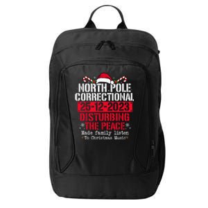 North Pole Correctional Disturbing Peace Family Christmas City Backpack