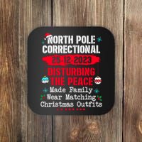 North Pole Correctional Disturbing Peace Wear Matching Tees Coaster