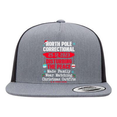 North Pole Correctional Disturbing Peace Wear Matching Tees Flat Bill Trucker Hat