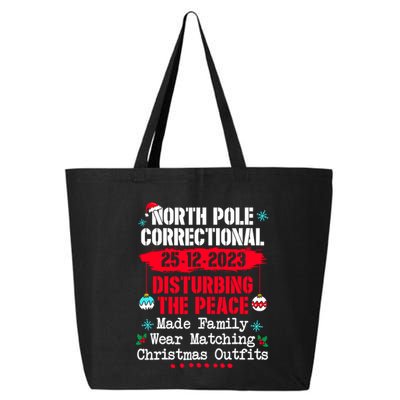 North Pole Correctional Disturbing Peace Wear Matching Tees 25L Jumbo Tote