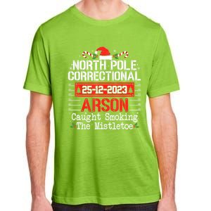 North Pole Correctional Arson Matching Family Christmas Adult ChromaSoft Performance T-Shirt