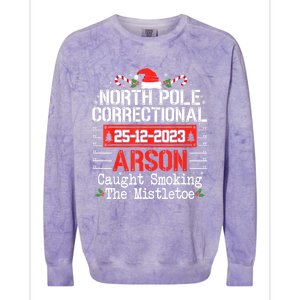 North Pole Correctional Arson Matching Family Christmas Colorblast Crewneck Sweatshirt