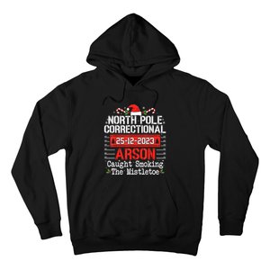 North Pole Correctional Arson Matching Family Christmas Hoodie